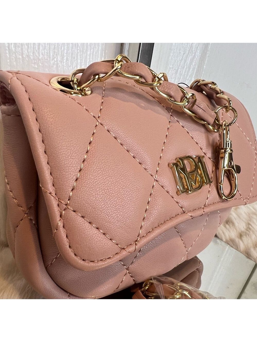 BADGLEY MISCHKA BLUSH FAUX LEATHER MINI BAG - Picture 2 of 8